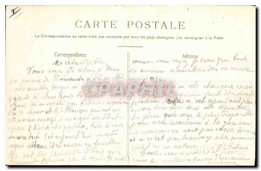 CPA Chateau de Montmort Marne Les Fosses et le Pont levis  — Back