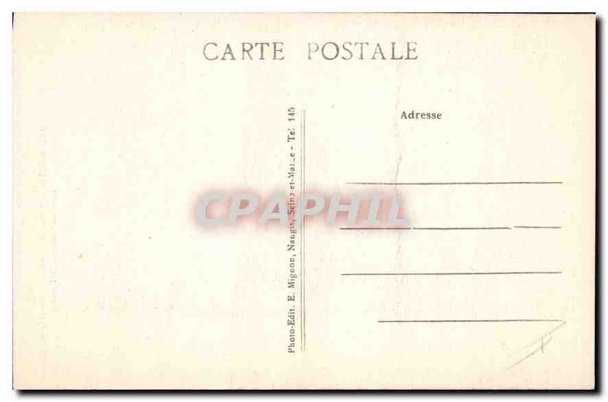 CPA Montmort Marne Grille d'honneur du Chateau Monument historique XVI siecle  — Back