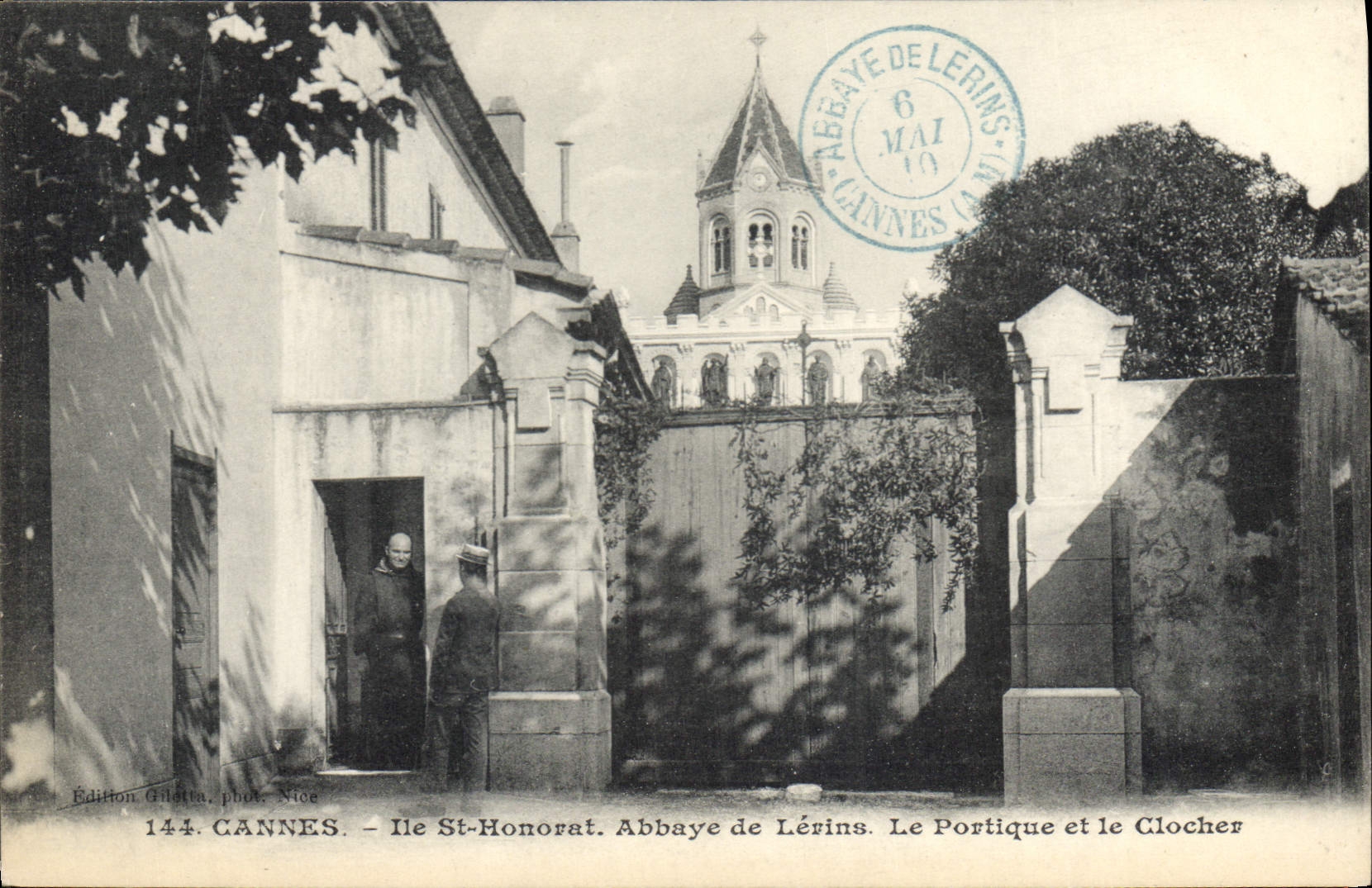 CANNES - Ile St-Honorat. Abbaye de Lérins. Le Portique et le Clocher — Édition Giletta, Nice, n°144