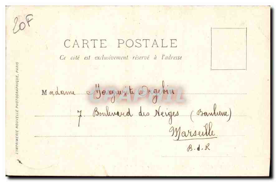 CPA Iles de Lerins Sainte Marguerite Les Rochers  — Rückseite