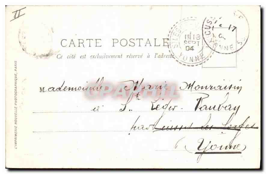 CPA Iles de Lerins Sainte Marguerite Les Rochers  — Rückseite