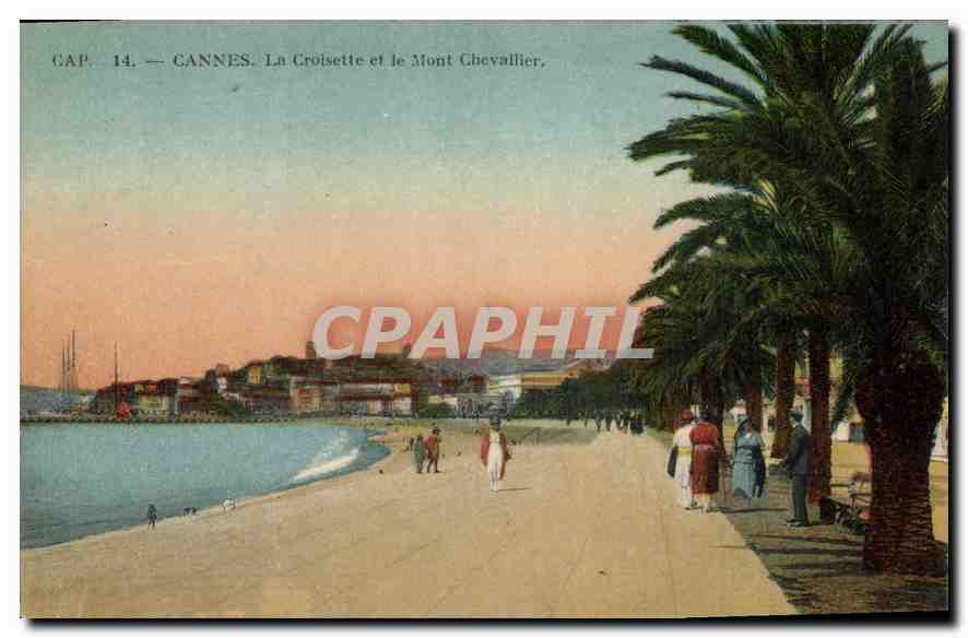 CPA Cannes La Croisette et le Mont Chevallier 