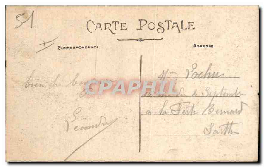 CPA Epernay Chateau de Pekin Chine China — Back