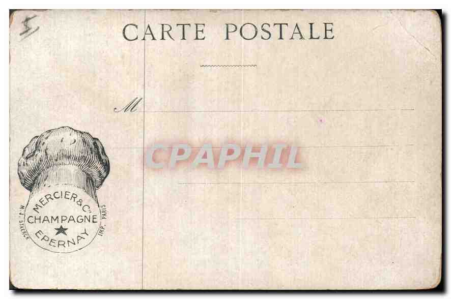 CPA Epernay Theatre Collection du Champagne Mercier  — Back