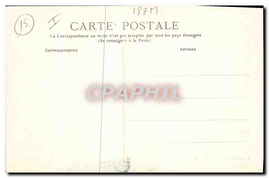 CPA L'Auvergne Vic sur Cere La Cere  — Back