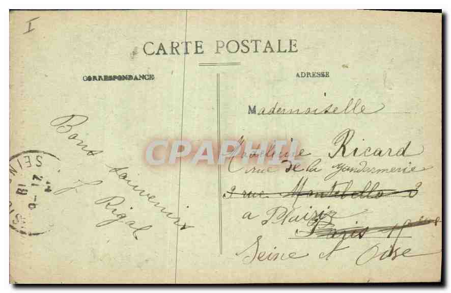 CPA Cantal Vic sur Cere La Pas me la Cere  — Rückseite