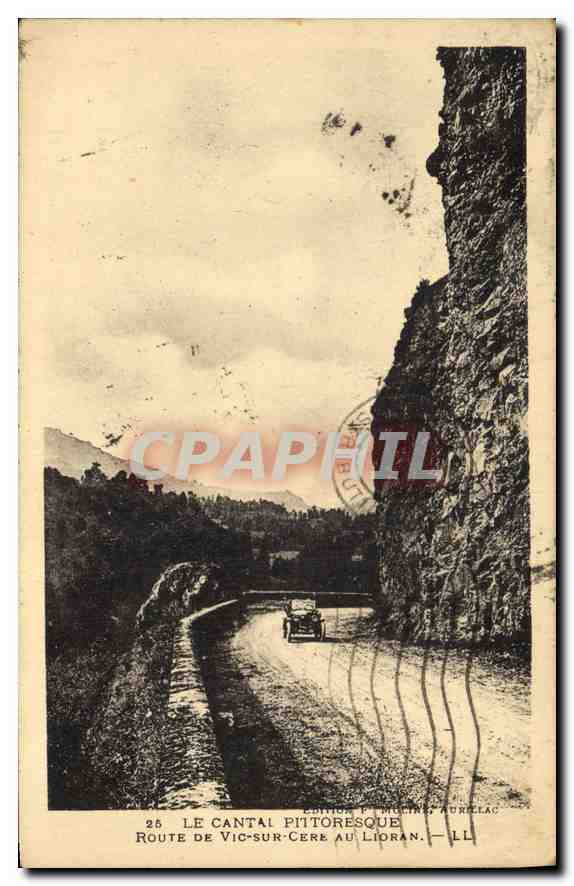 CPA Route de Vic sur Cere Au Lioran 