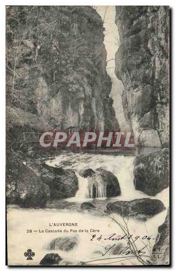 CPA L'Auvergne La Cascade du Pas de la Cere 