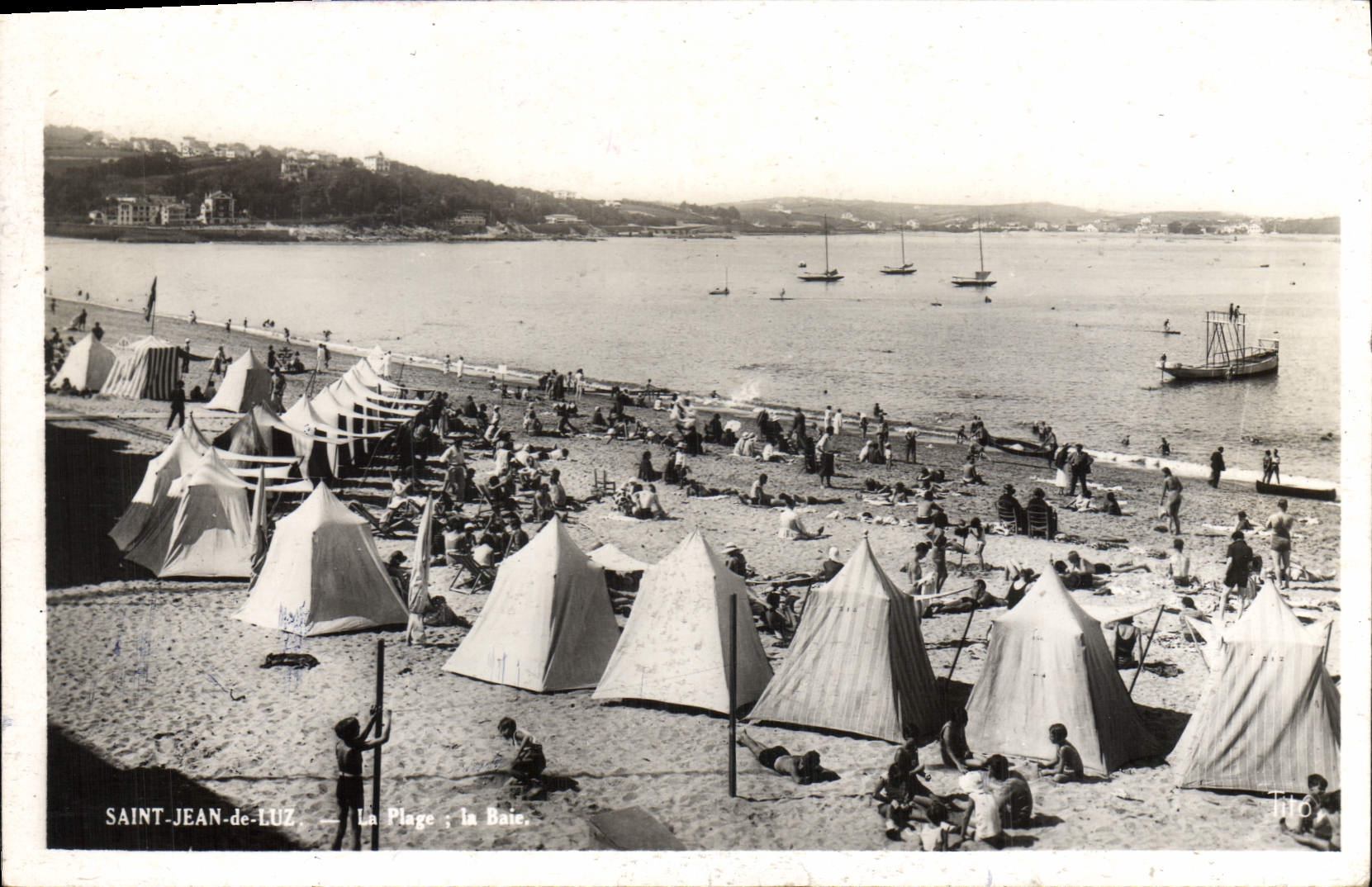 CPA Saint Jean de Luz La Plage 