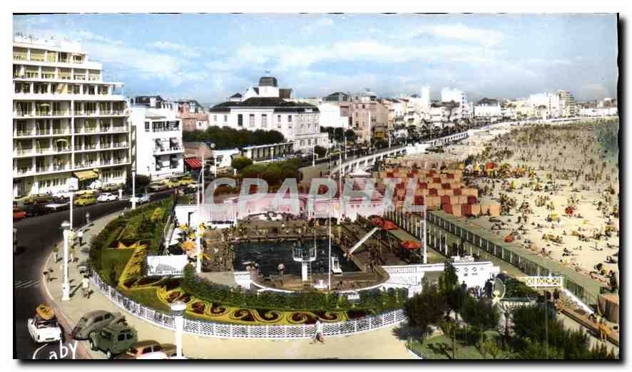CPA Les Sables D'olonne Vendee La Piscine et la Plage 