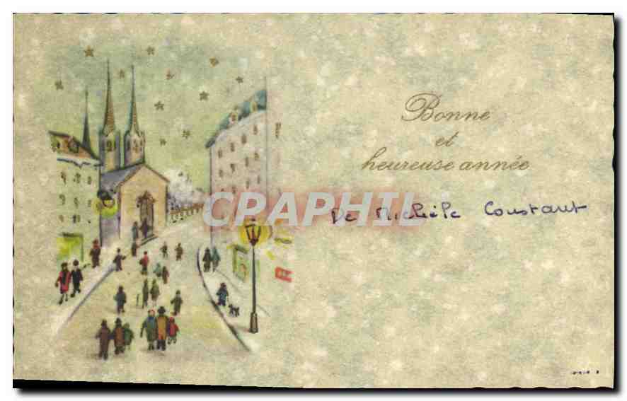 CPA Bonne et heureuse annee 
