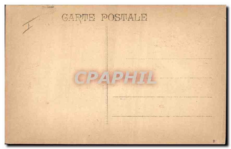 CPA Marseille Quai des Belges et Rue Cannebiere Tramways Bateaux — Rückseite