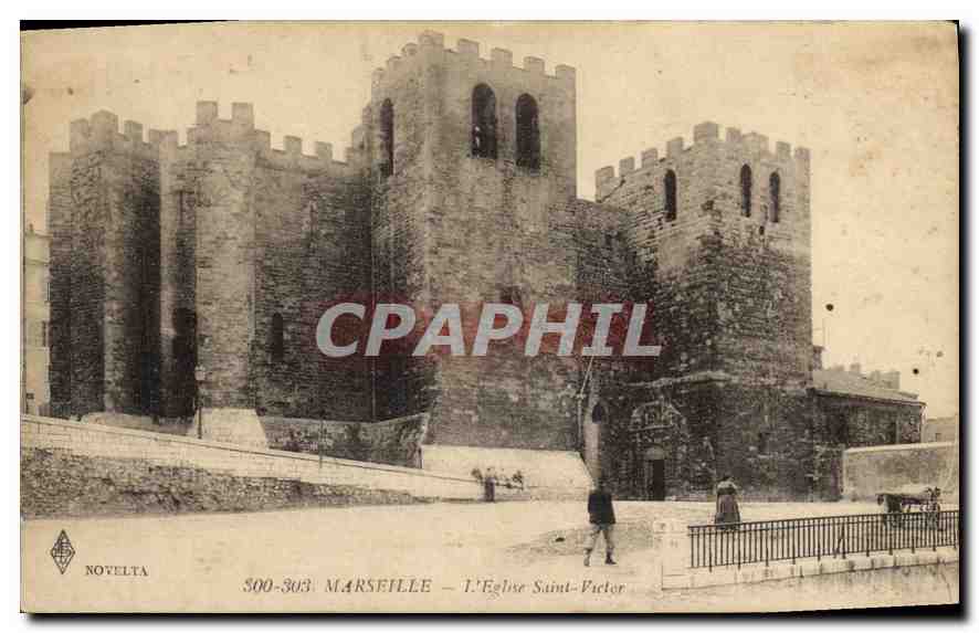 CPA Marseille L'Eglise Saint Victor 