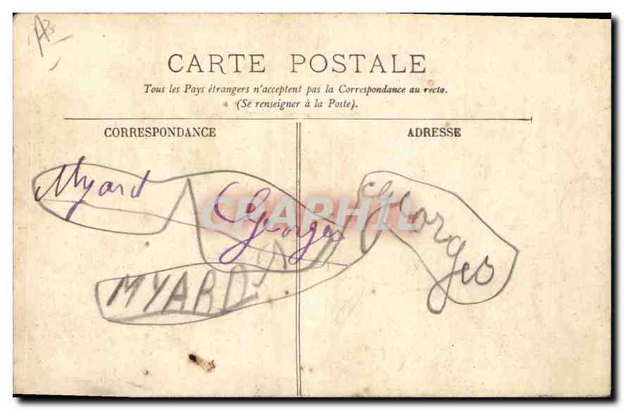 CPA Marseille Un Coin du Vieux Port Bateaux — Rückseite