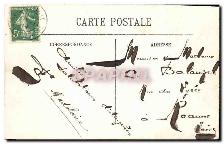 CPA Marseille Vue generale  — Rückseite
