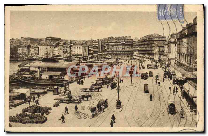 CPA Marseille Quai des Belges 