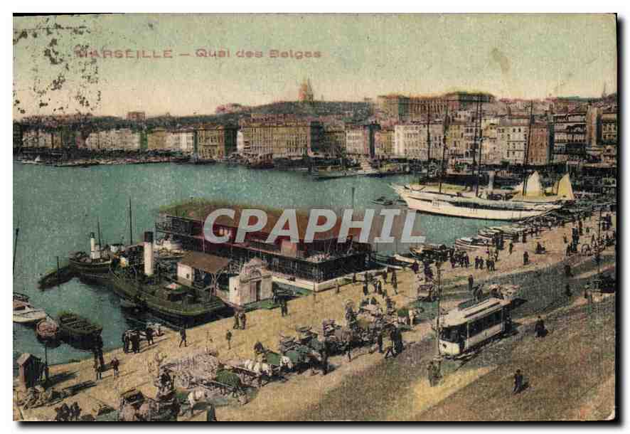 CPA Marseille Quai des Belges 