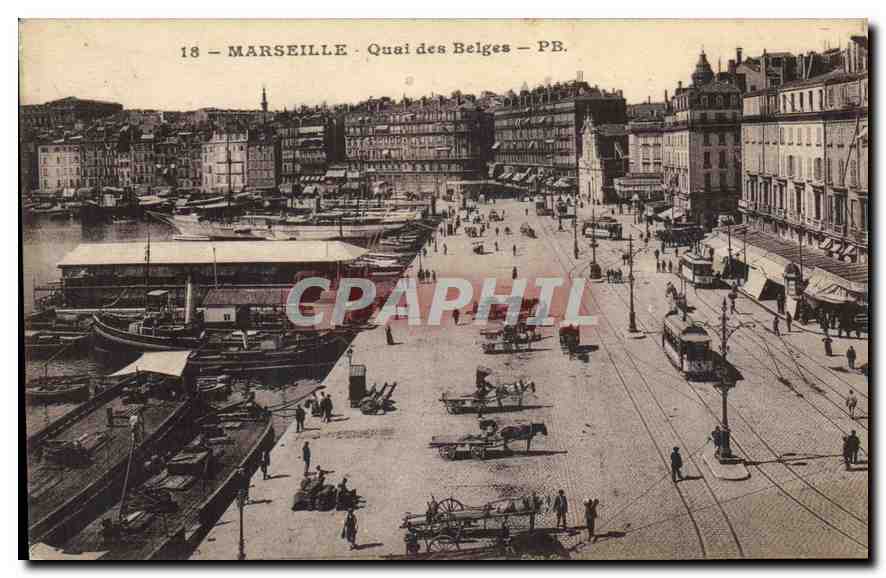 CPA Marseille Quai des Belges 