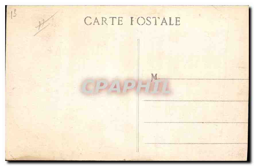 CPA Marseille Quai des Belges  — Rückseite