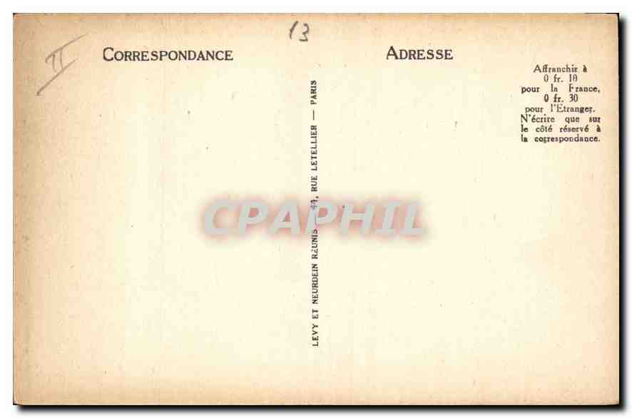 CPA Marseille Le Quai des Belges  — Verso