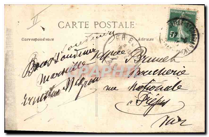 CPA Marseille Le Quai des Belges  — Rückseite