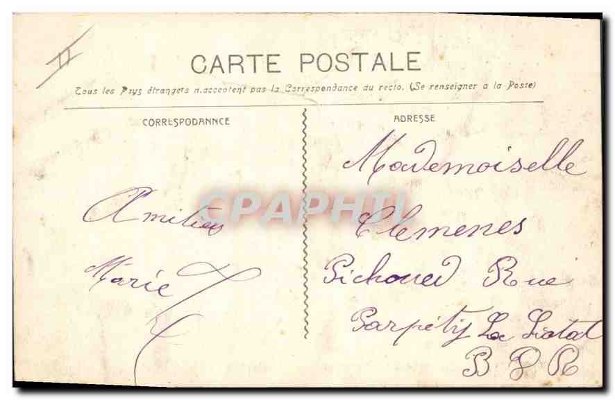 CPA Marseille Le Quai de la Fraternite  — Rückseite
