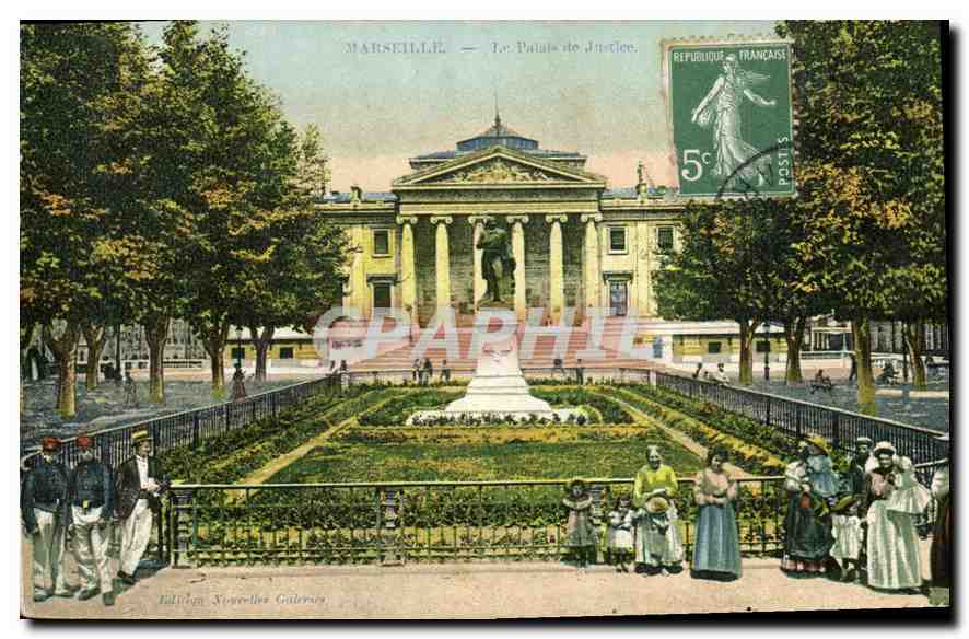 CPA Marseille Le Palais de Justice 