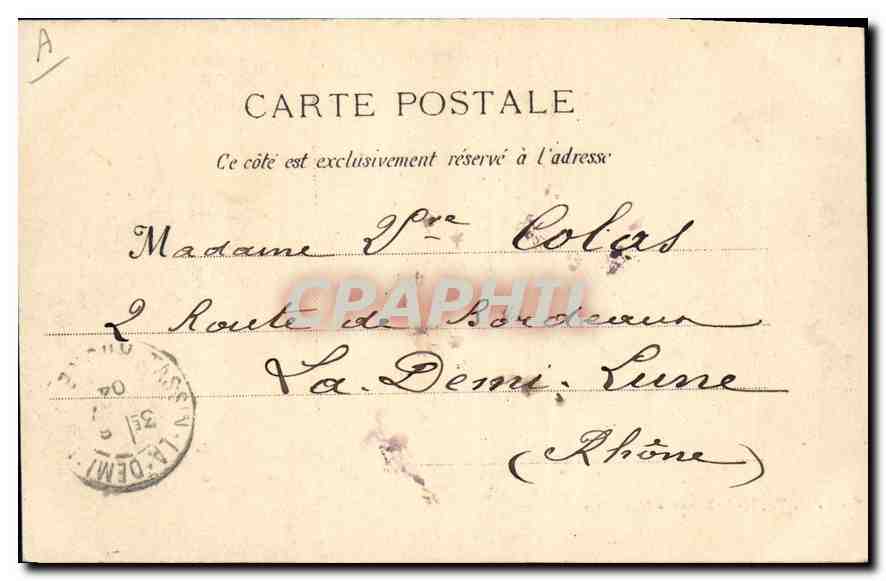 CPA Marseille La Cathedrale et la Joliette  — Rückseite