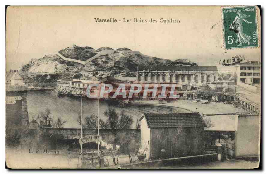 Marseille - Les Bains des Catalans — éditeur L.P.M. n°23