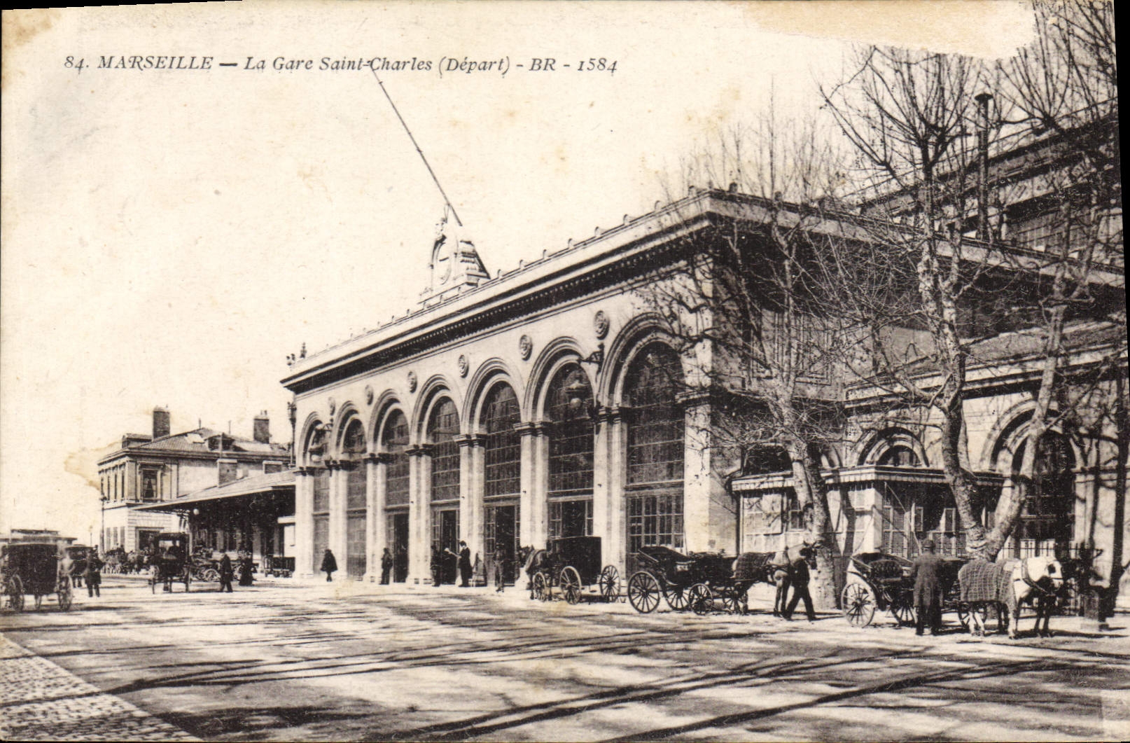 CPA Marseille La Gare Saint Charles Depart 