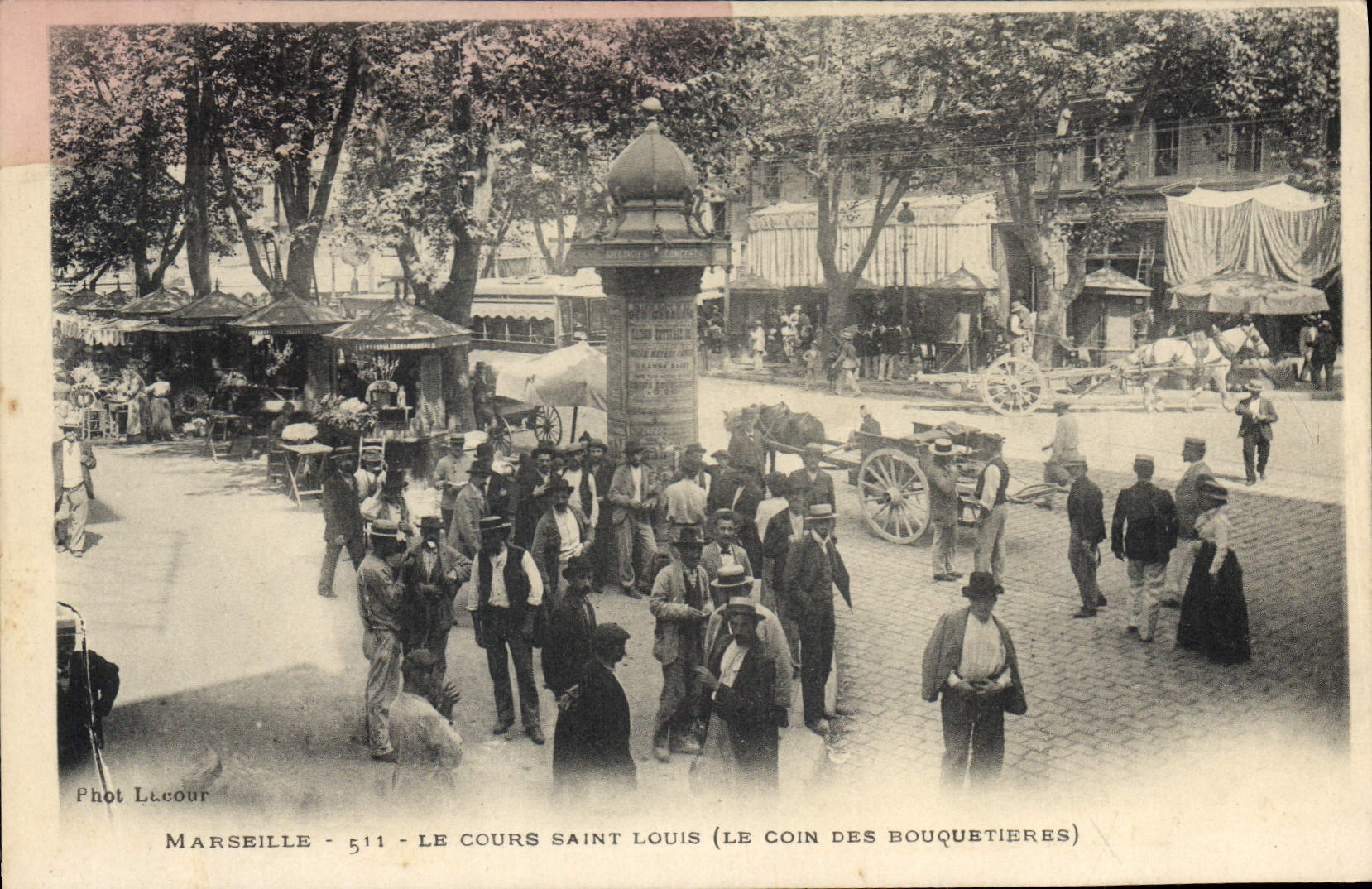 Marseille - 511 - Ansicht von Cours Saint Louis (Le Coin des Bouquetières) — Phot Lécour