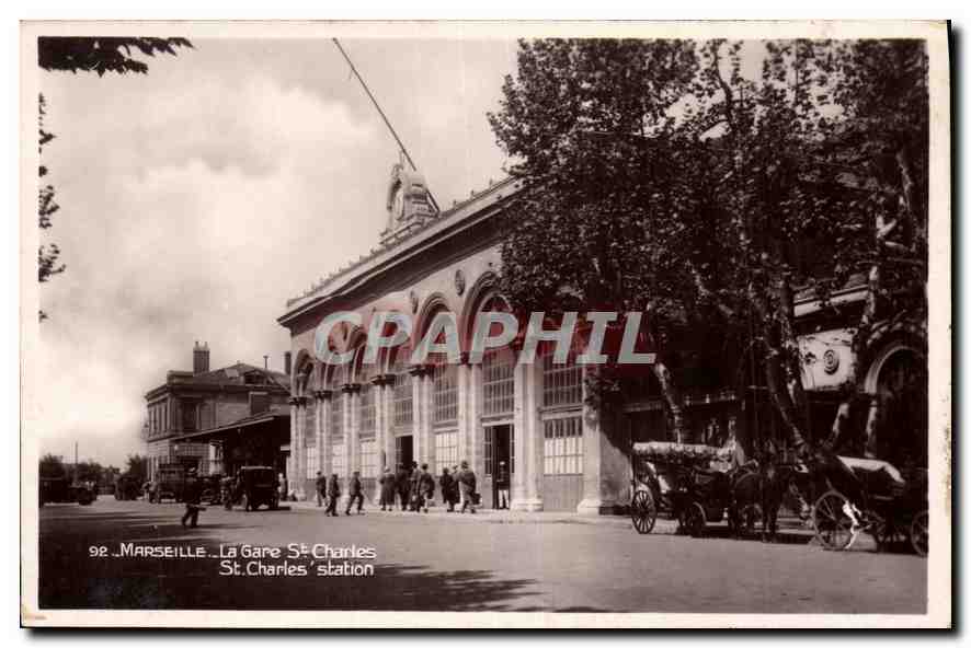 CPA Marseille La Gare St Charles 
