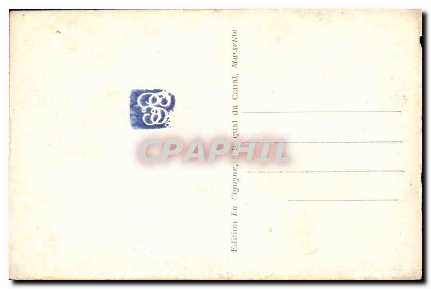 CPA Marseille La Bourse  — Rückseite