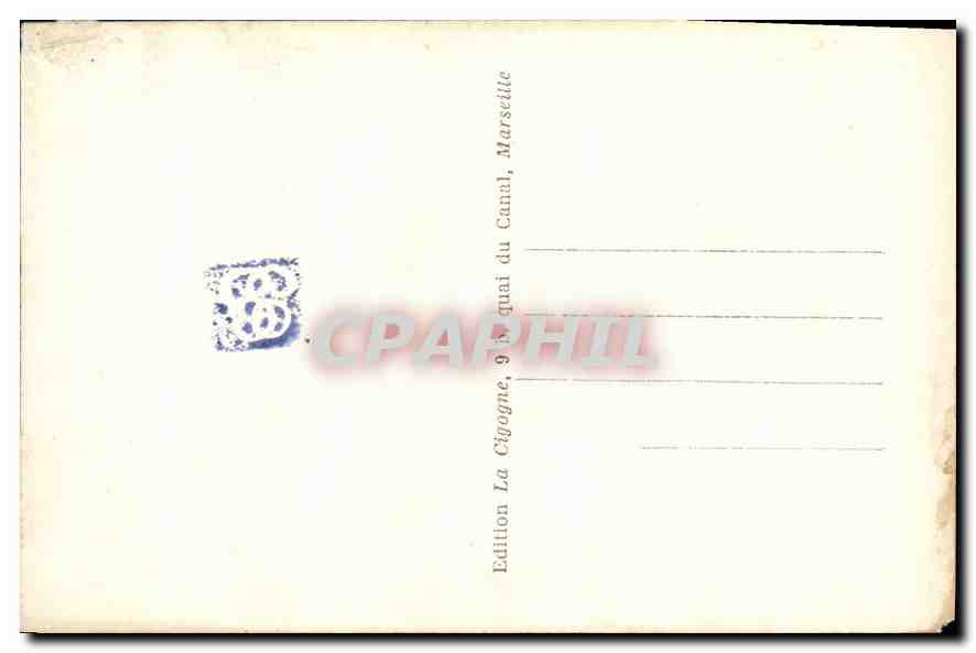 CPA Marseille La Bourse  — Rückseite