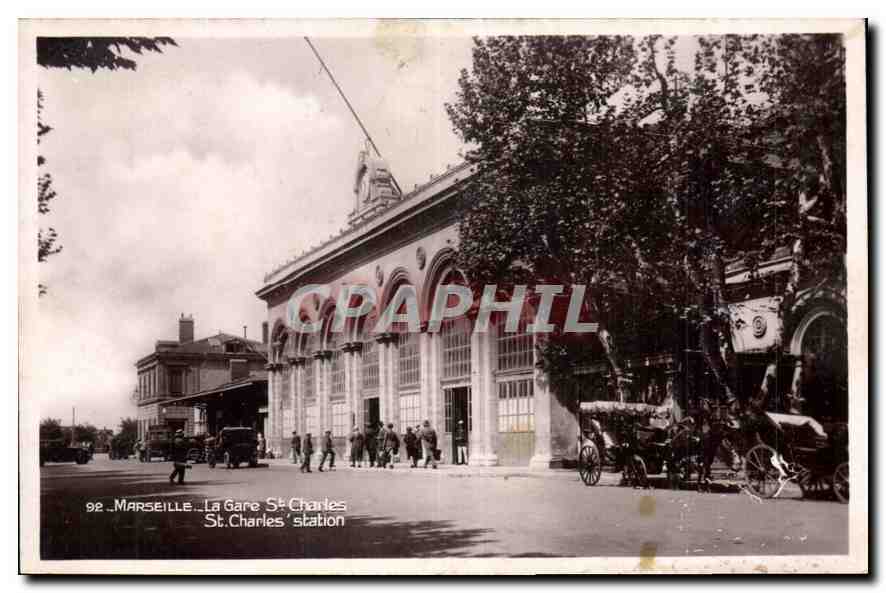 CPA Marseille La Gare St Charles 
