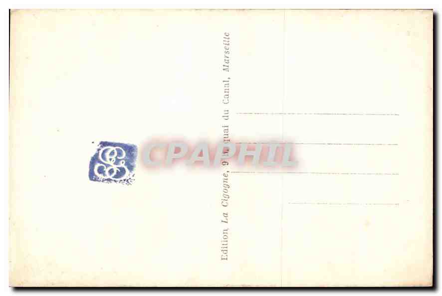 CPA Marseille La Bourse  — Rückseite