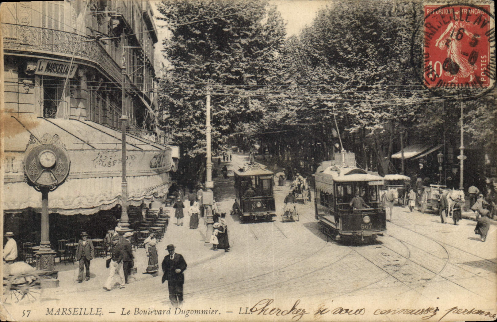 Marseille — Le Boulevard Dugommier — LL. Cherchez à vous connaître personne