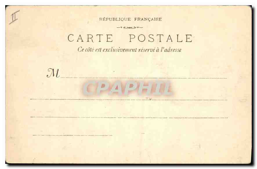 CPA Marseille L'Eveche et la Statue de Mgr de Belsunce  — Rückseite
