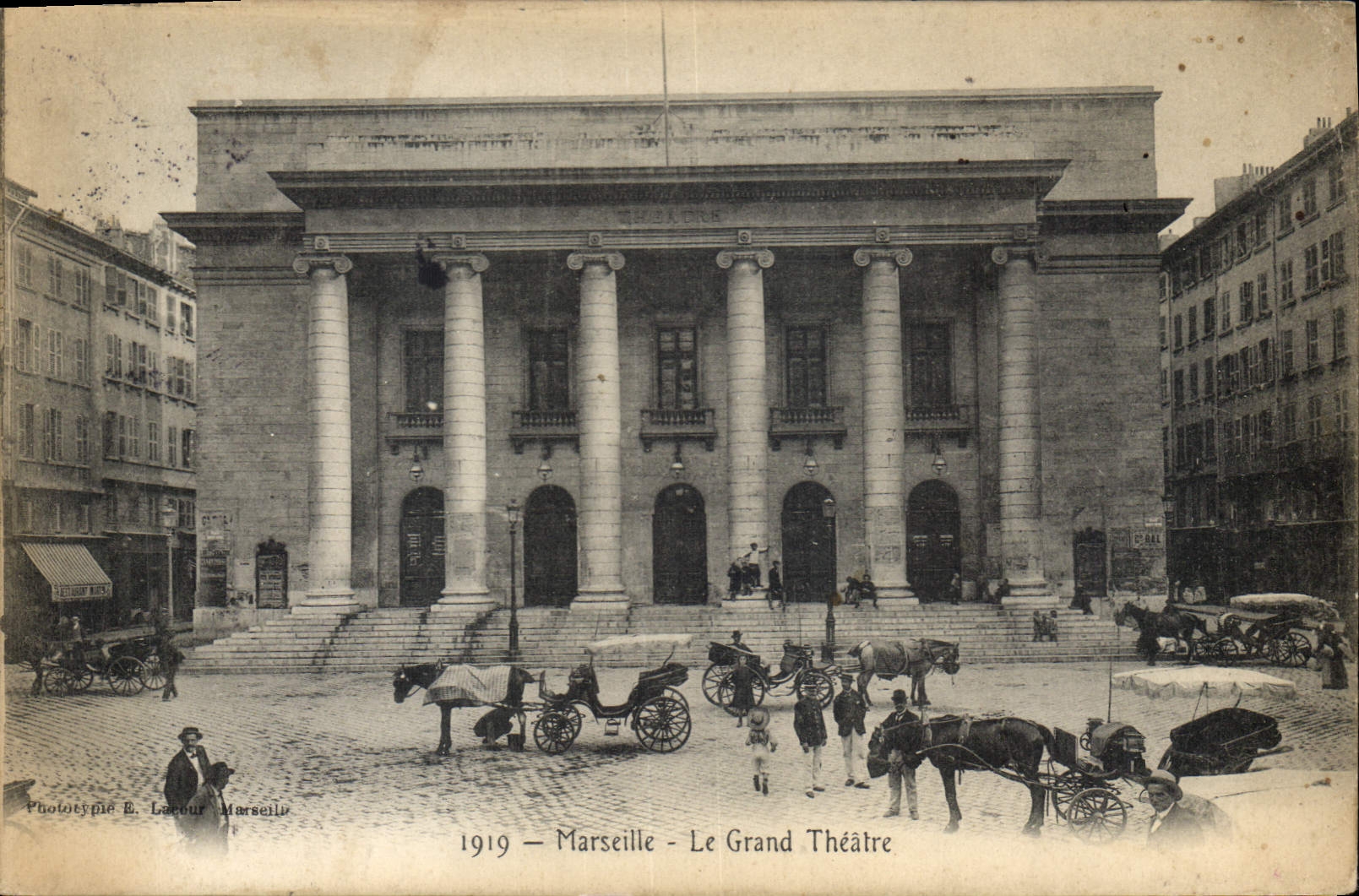 Marseille — Le Grand Théâtre — Phototypie E. Loeur, Marseille