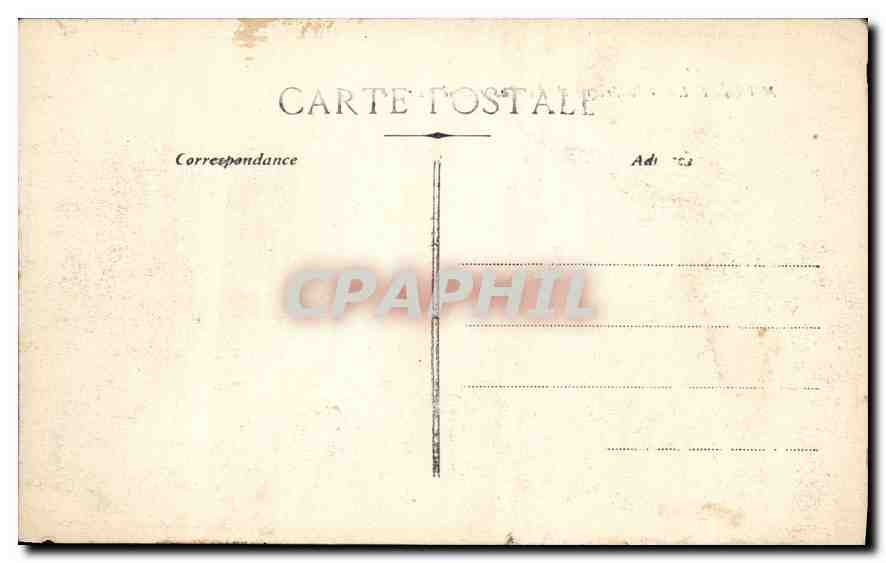 CPA Marseille Interieur de la Caserne Aurelle  — Rückseite