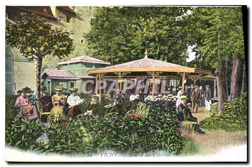 Vichy — Source des Célestins — Antike Ansichtskarte CPAPHIL