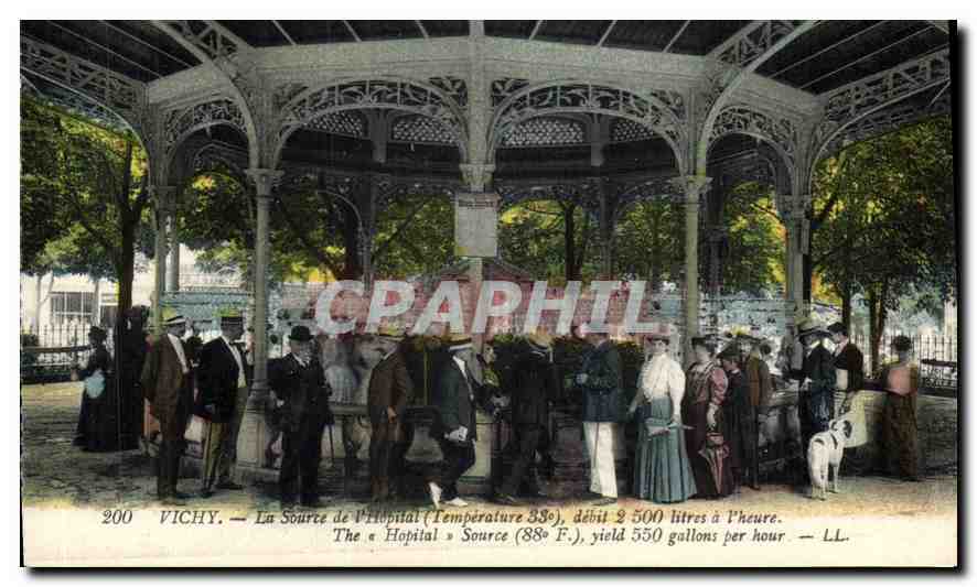 CPA Vichy La Source de l'Hopital Temperature 33 