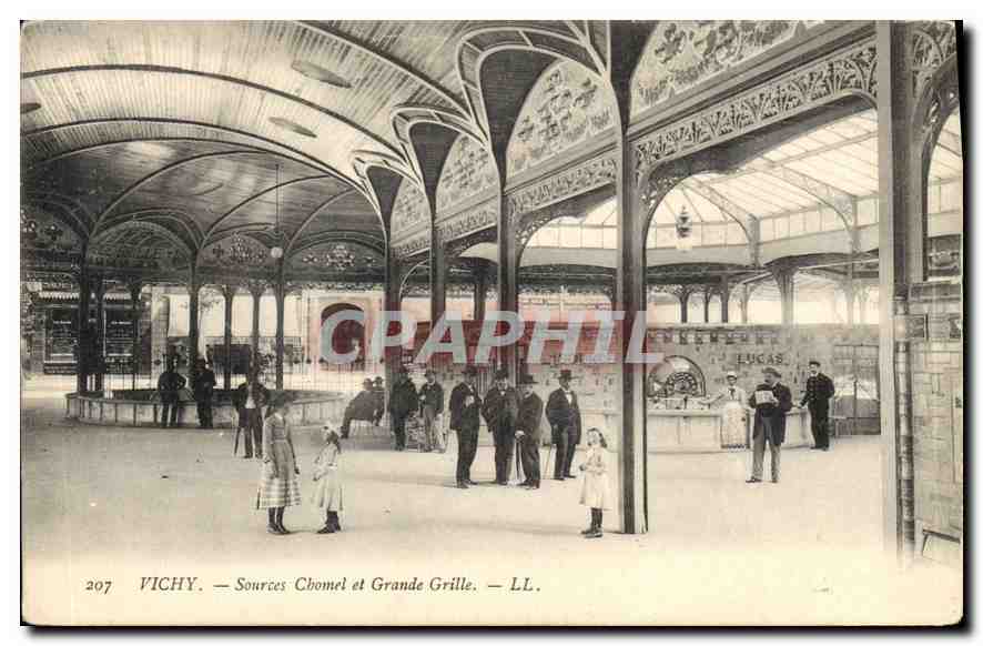 CPA Vichy Sources et Grande Grille 