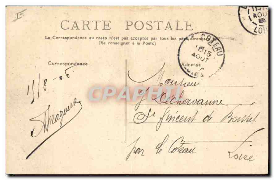 CPA Vichy Parc des Celestins  — Rückseite
