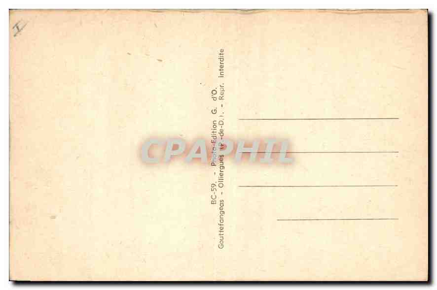 CPA Vichy Etablissement Thermal du Parc Lardy  — Verso