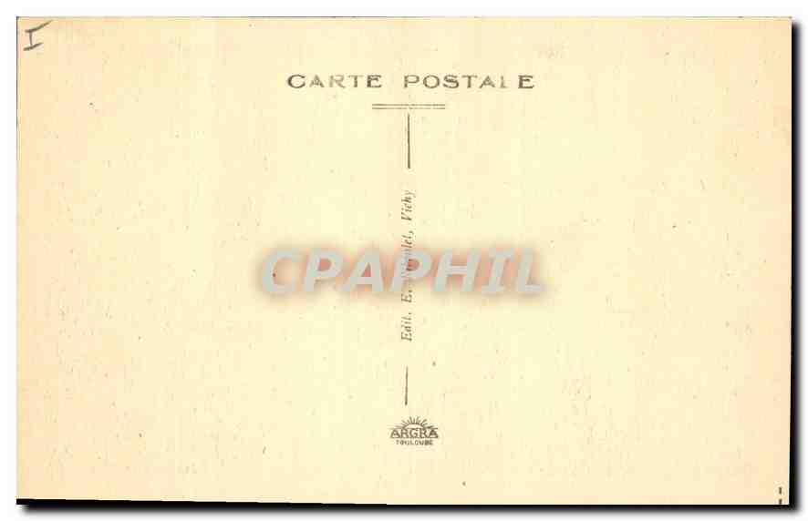 CPA Vichy La Source des Celestins  — Verso