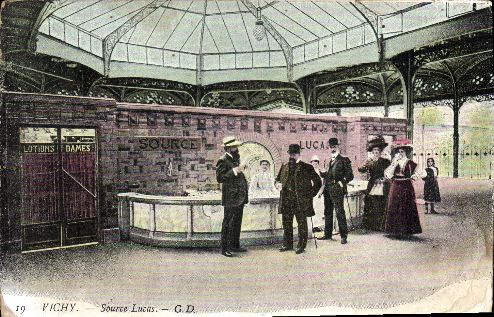 CPA Vichy Source Lucas 