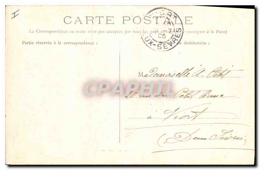 CPA Vichy Etablissement Thermal Balcon du Hall  — Verso