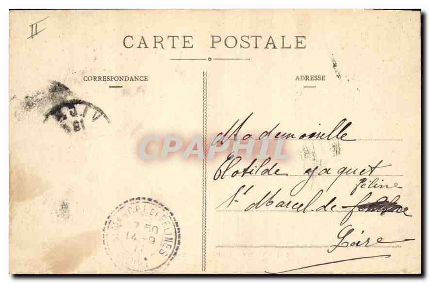 CPA Vichy Le Palais des Sources  — Rückseite