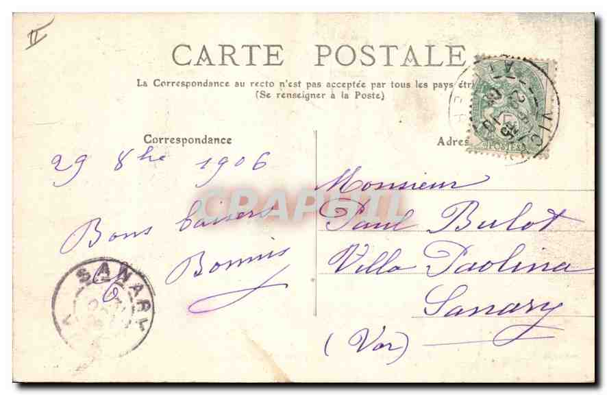 CPA Vichy Le Nouval Etablissement thermal  — Verso